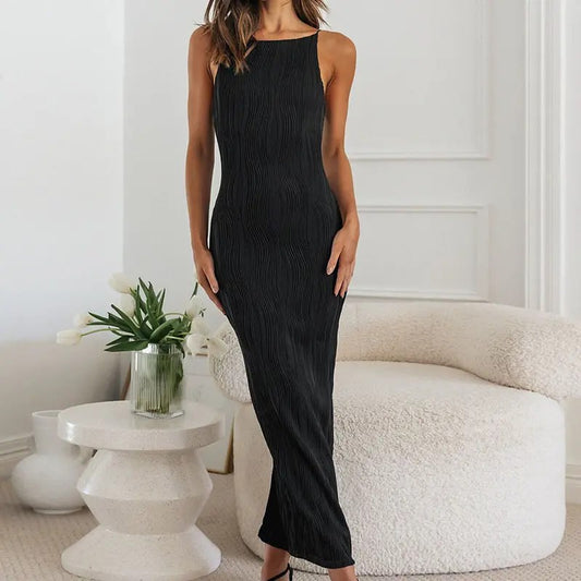 Women's ruched evening dress