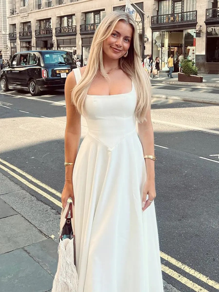 Long dress with straps
