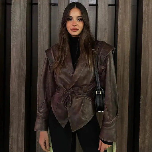 Autumn V-neck jacket