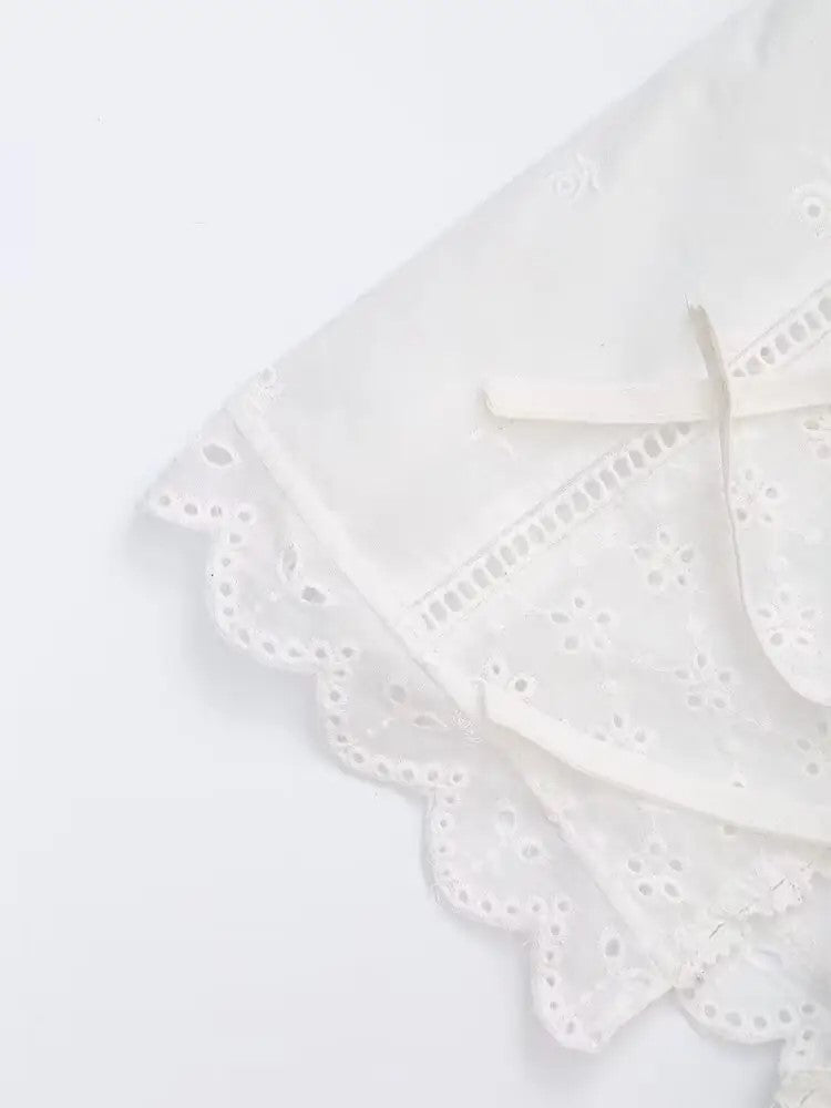 White lace beach camisole