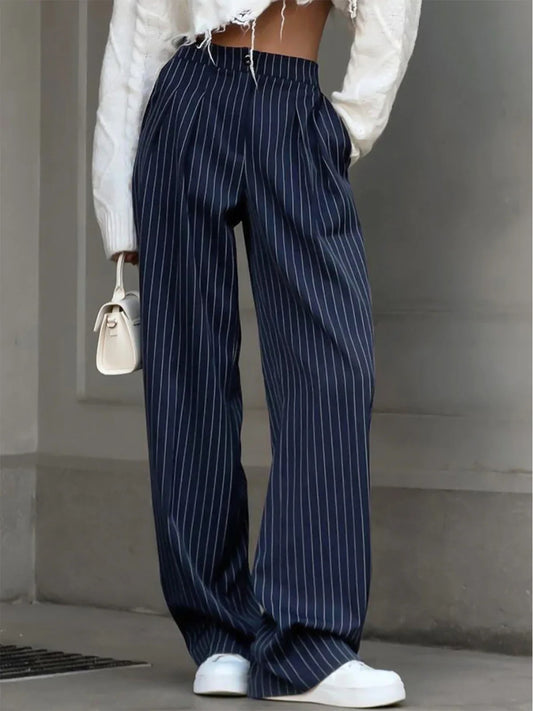 Baggy pinstripe pants