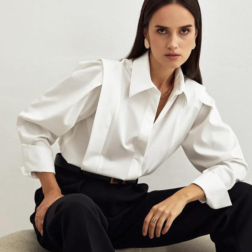 Women's elegant cotton shirt