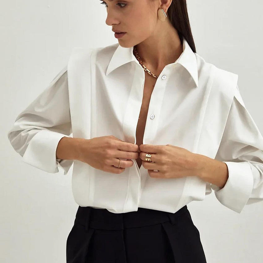 Women's elegant cotton shirt
