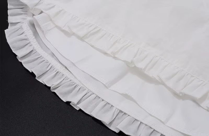 Women's white summer dress