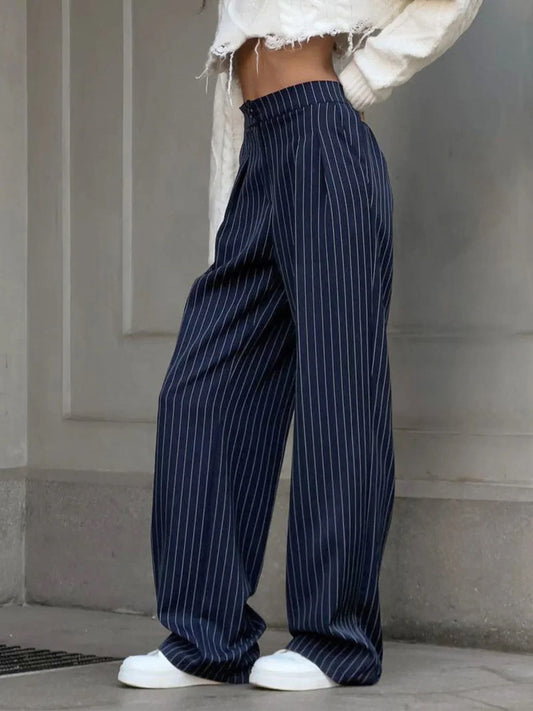 Baggy pinstripe pants