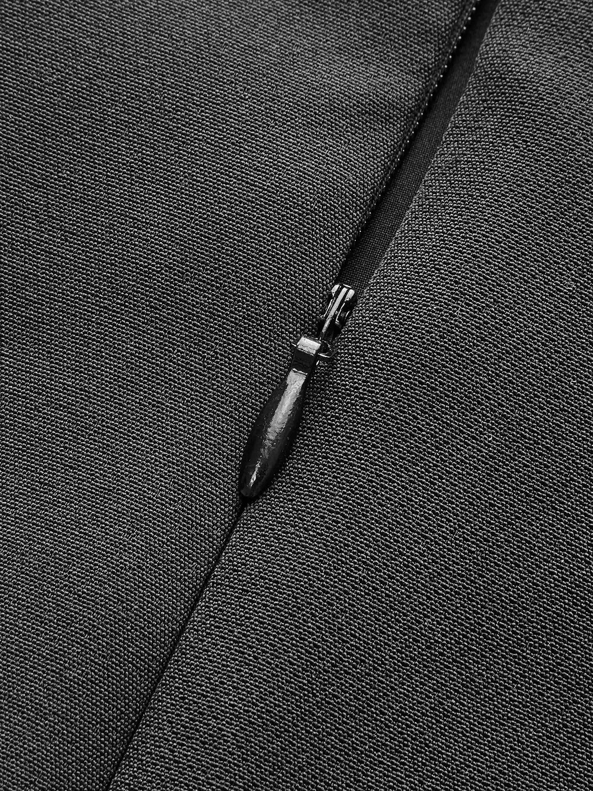 Back zipper skirt without belt