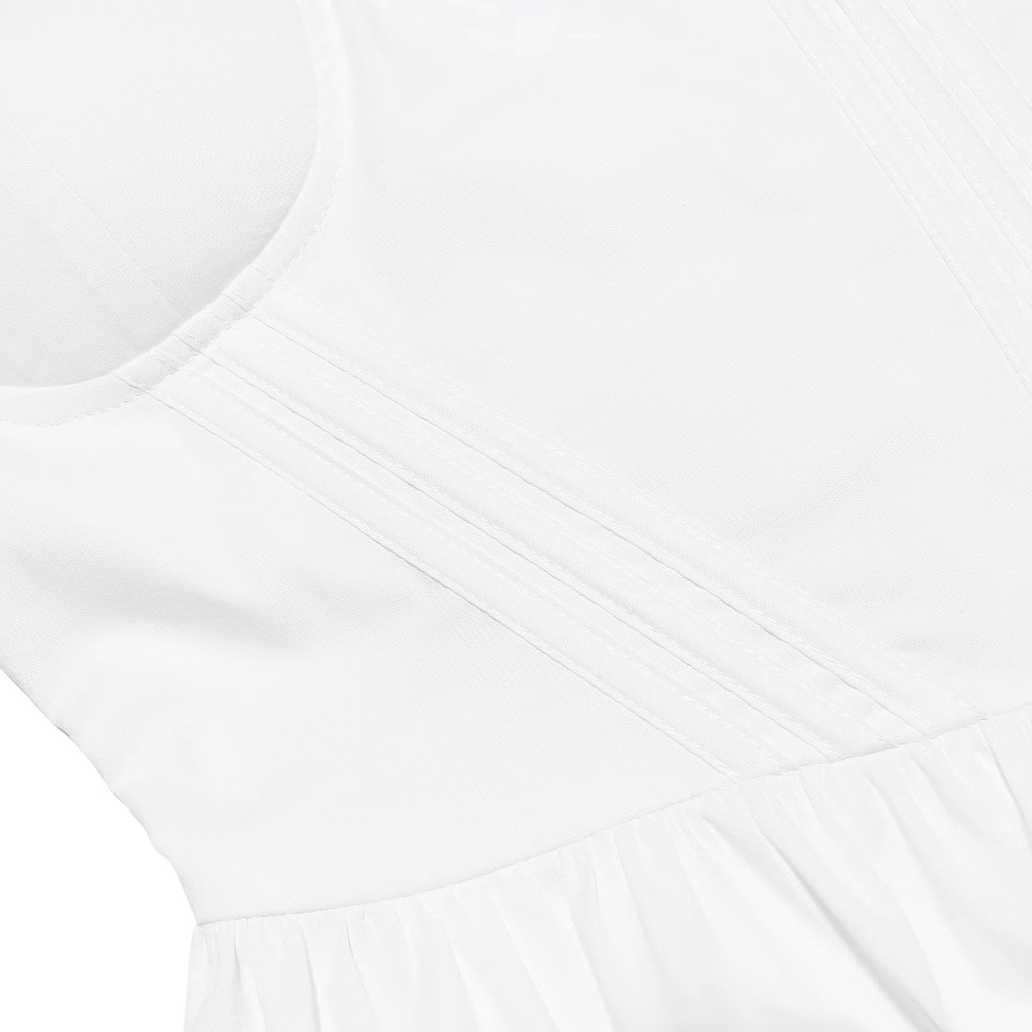 White dress with corset