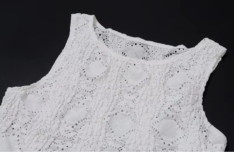 Two-piece tank top and skirt set