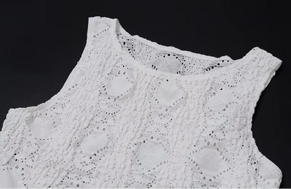 Two-piece tank top and skirt set