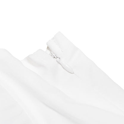 White dress with corset