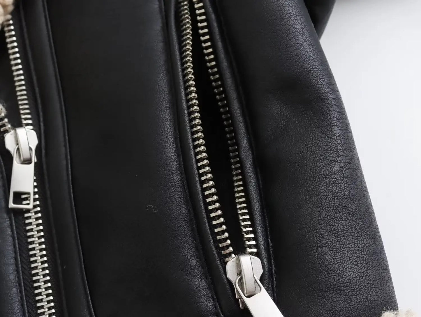 Suede black jacket with fur inside