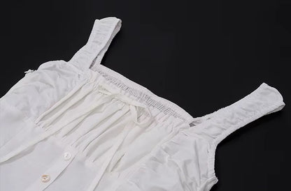 Women's white summer dress