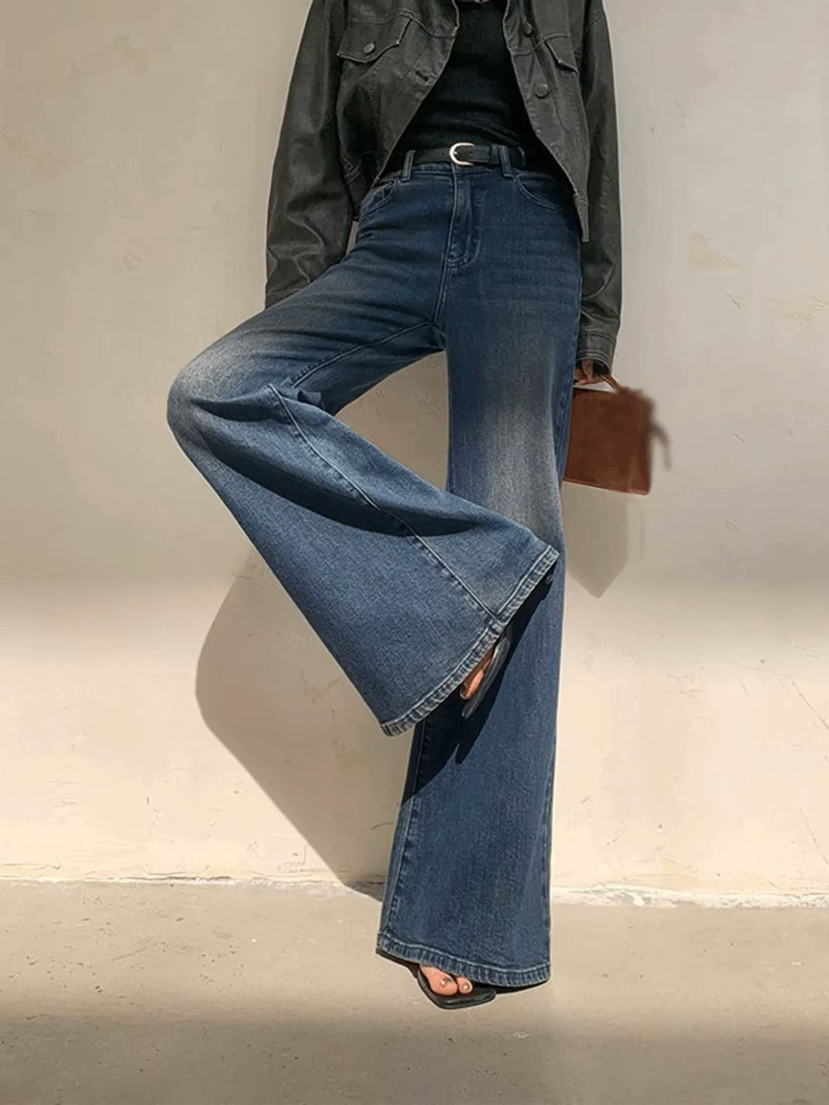 Wide leg jeans