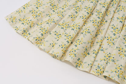 Vintage dress with puffy half sleeve