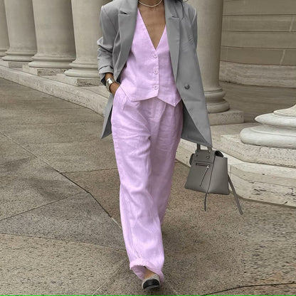 Coordinated vest and pants