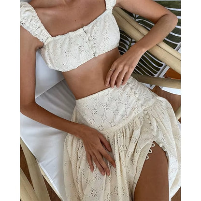 Two-piece beach dress