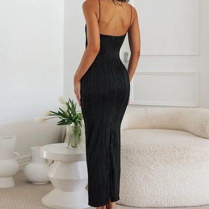 Women's ruched evening dress