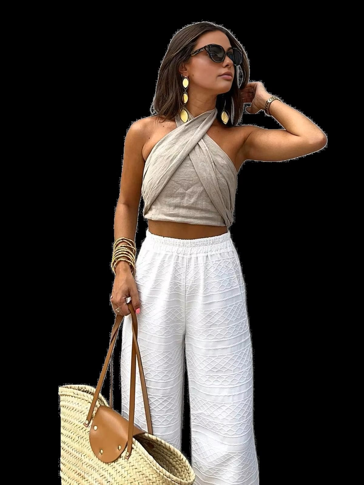 Crisscross top with open back