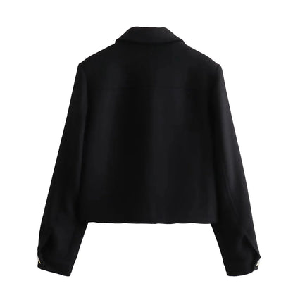 Wool effect jacket