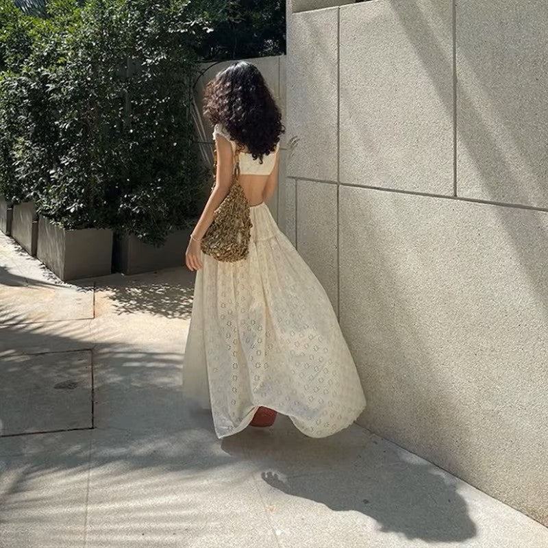 Two-piece beach dress