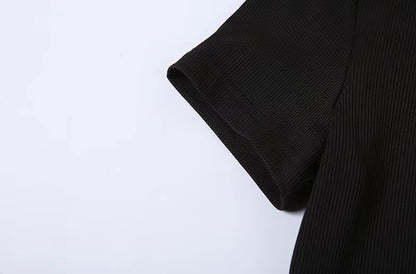 Long sheath dress with opening