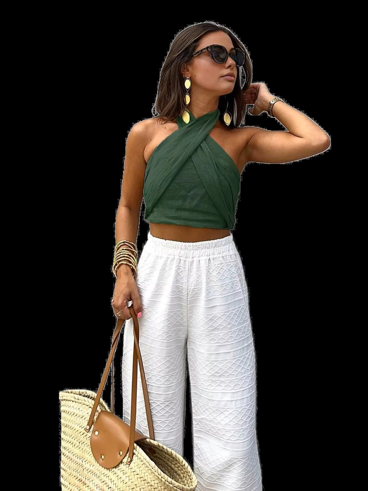 Crisscross top with open back