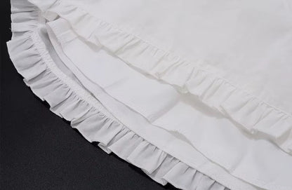 Women's white summer dress