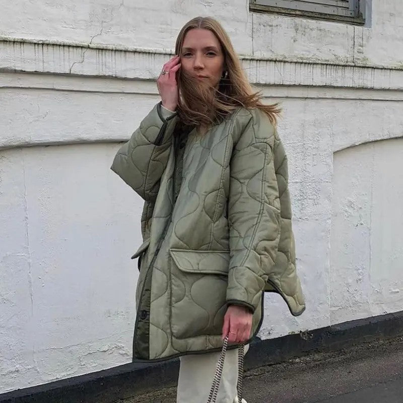 Green winter jacket