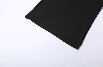 Long sheath dress with opening