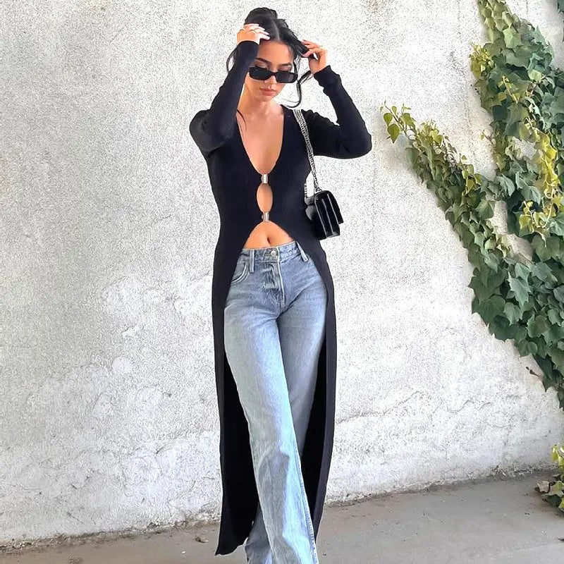 Black summer cardigan