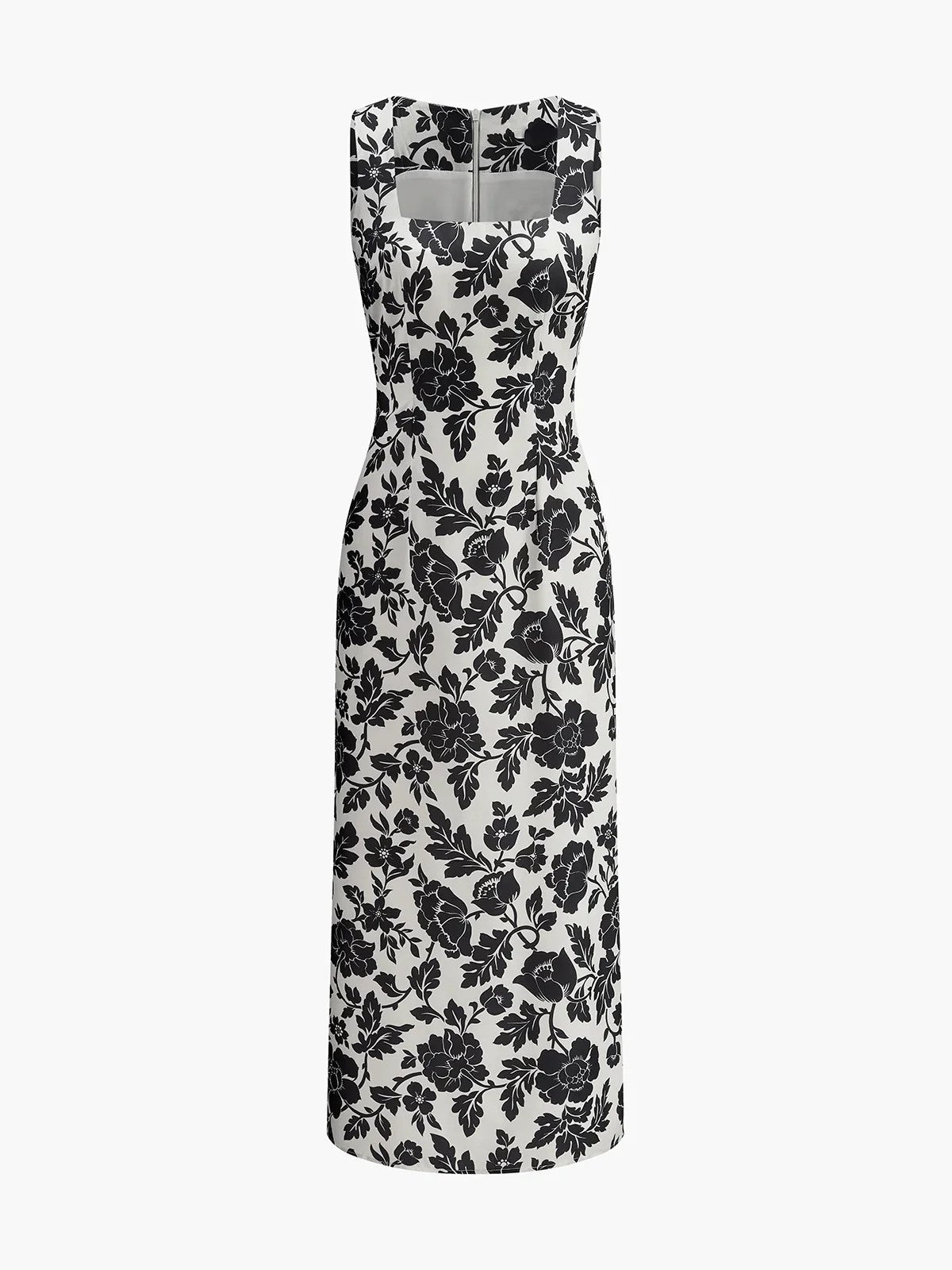 Tube dress with floral print