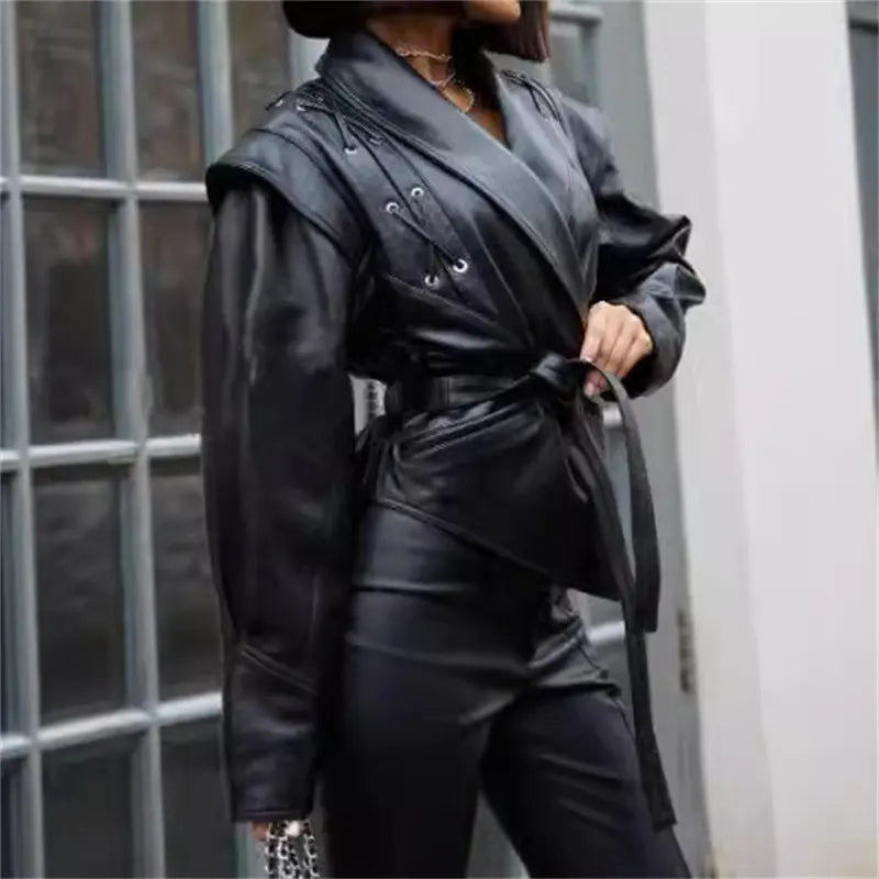 Autumn V-neck jacket