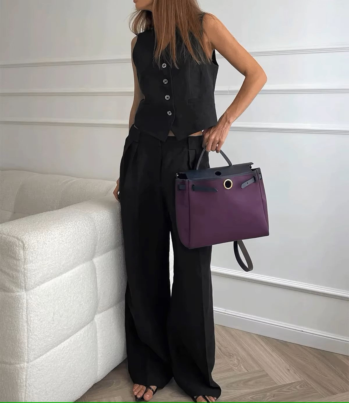 Two-piece vest and pants set